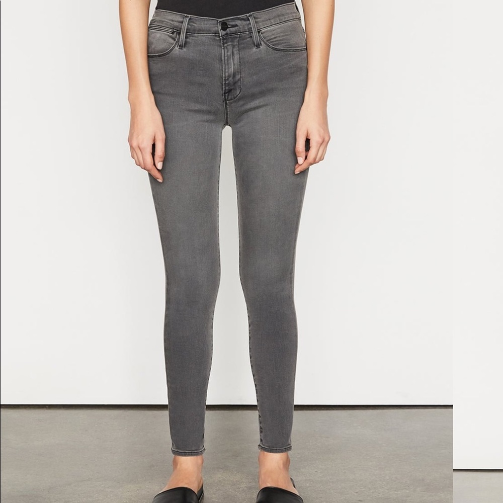 Frame Le High Skinny Jeans Grey Size 24